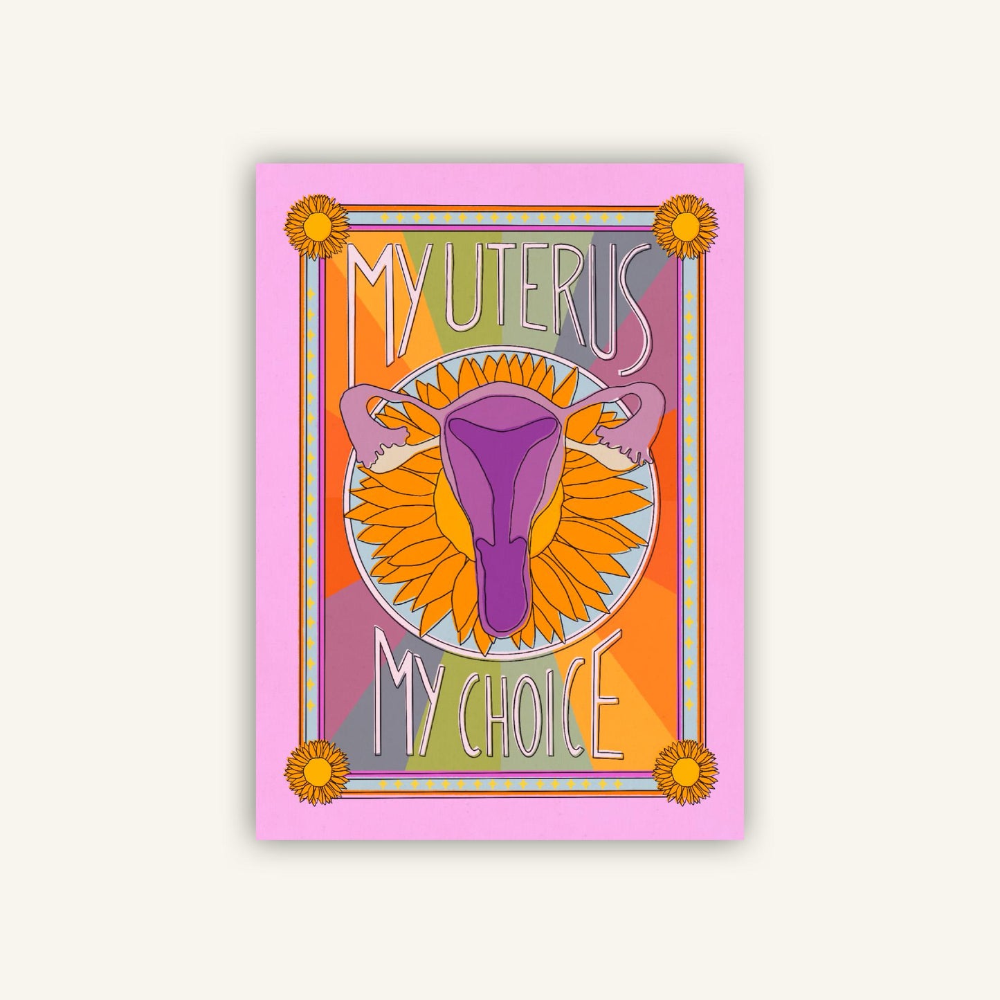 Postkarte | My Uterus my Choice