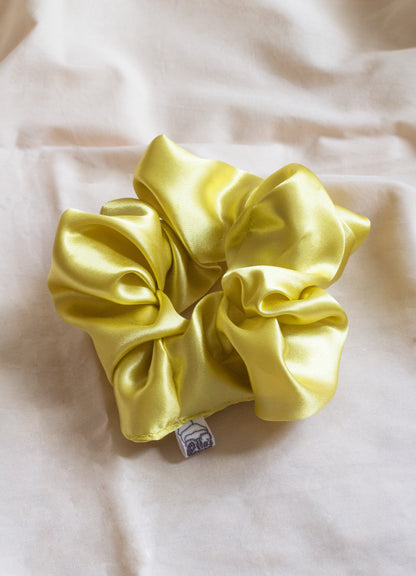 Scrunchie | Maxi Satin Goldgelb