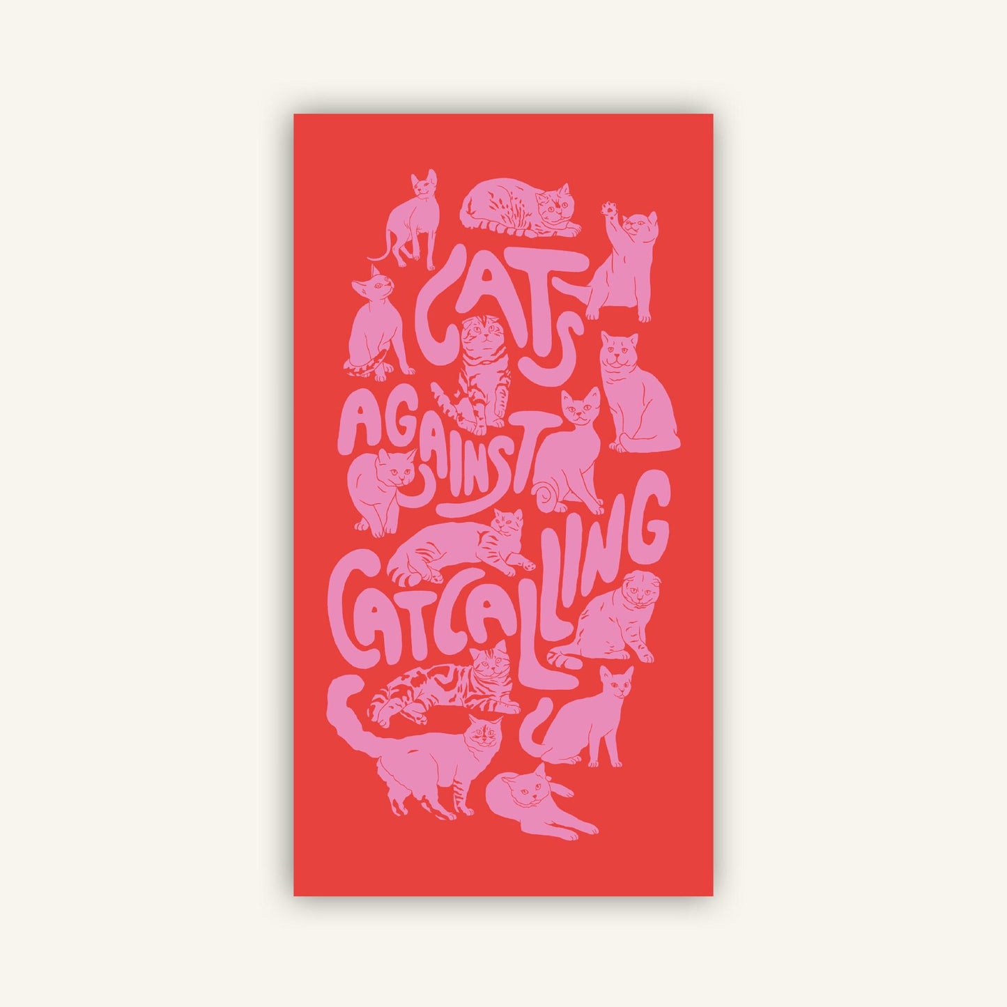 Postkarte | Cat's against Catcalling